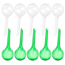 KAYSENSUK 10 Pcs Plant Watering Bulbs, 5cm Plastic Watering Globes, Automatic Self-Watering Waterers System for Indoor Outdoor Plants, Self Watering