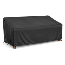 LCGOD Waterproof 3 Seat Garden Bench Covers, Heavy Duty 600D Oxford Fabric Outdoor Bench Seat Cover Windproof, Anti-UV Patio Garden Seat Covers -236x