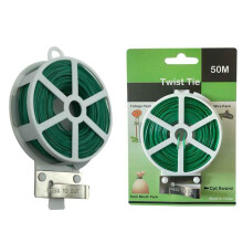 KAMICURE 164ft Garden Plant Ties, Plant Twist tie with Cutter for Gardening, Flexible Plant Wire Tie Wire for supporting Climbing Plants, DIY Crafts