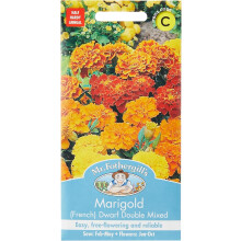 Mr Fothergills 20162 Flower Seeds, Marigold (French) Dwarf Double Mixed