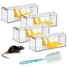 Humane Mouse Traps & Mice Traps Washable Reusable Live Catch and Release Mice, Mouse, Field Mouse & Rodent Catchers for Indoors Outdoors, Pets and Ch