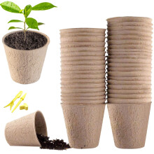 LYFETC 8cm Seed Pots for Planting White Christmas Fence