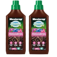 Maxicrop PPSI61L Sequestered Iron, 1L - Iron Infused Natural Seaweed Extract - Protects Against Yellowing - Supports Growth In Difficult Soil Conditi