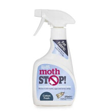Lakeland Moth Stop Fabric Moth Killer & Freshener Spray – Cotton Fresh Wool Cashmere Linen & Fur