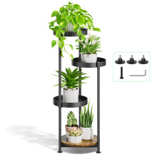 LyTaispuly 4 Tier Plant Stand Indoor Outdoor, Metal Plant Pot Stands Tall Flower Shelf for Multiple Plants, Tiered Plant Holders Rack Stand for Garde