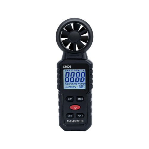 Mcbazel 3 in 1 Handheld Digital Anemometer Wind Meter,High Precision Wind Speed Measuring, Digital Wind Speed Meter with Backlight for HAVC,Sailing,F