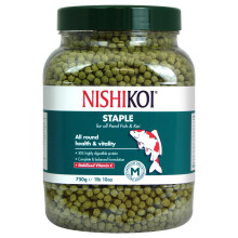 Nishikoi Staple Complete Food for Koi and Pond Fish - Medium Pellets - 750g