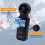 Mcbazel 3 in 1 Handheld Digital Anemometer Wind Meter,High Precision Wind Speed Measuring, Digital Wind Speed Meter with Backlight for HAVC,Sailing,F 5
