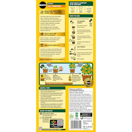 Miracle-Gro Miracle-Gro Peat Free Premium All Purpose Compost 10 litres 1