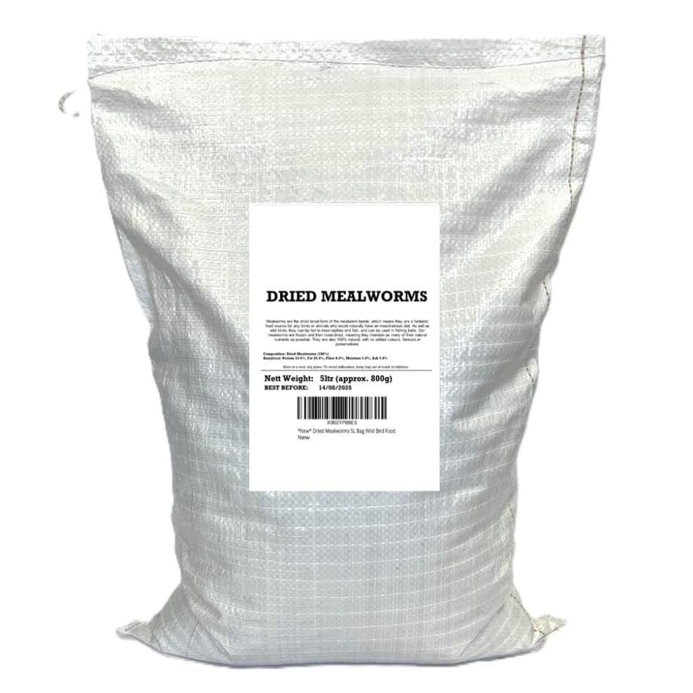 Maltbys' Stores 1904 Ltd Premium Dried Mealworms 2.5Kg - 15 Litre Wild Bird Food