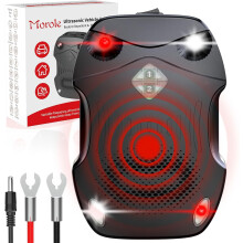 Morole Rodent Repellent Ultrasonic, Car Ultrasonic Pest Repeller with Light, High-Efficiency Mice Repellent for Vehicle Protection, Rat Killer for Ho