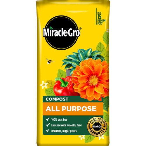Miracle-Gro Miracle-Gro PEAT FREE Premium All Purpose Compost, 75 litre