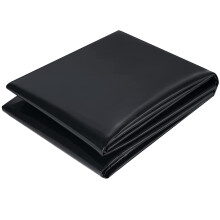 PALUDO PVC Pond Liner 2M x 3M, Black Heavy Duty Underlay Sealing Film Pond Membrane Swimming Pond Film Garden Pond Tarpaulin for Fish Ponds, Fountain