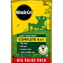 Miracle-Gro Complete 4 in 1 Lawn Food, 400 m² bag, Lawn Food, Weed & Moss Control