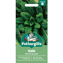 Fothergill's Kale Nero Di Toscana, Vegetable Seeds, 400 Seeds, Sow: Mar-Sep