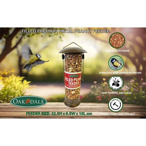 Oakdale Premium Filled Peanut Bird Feeder 1