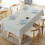 Newthinking PVC Table Cloth Wipe Clean Tablecloth Plastic Waterproof Table Protector, Rectangular Wipeable Tablecloths for Kitchen Picnic Outdoor Ind 6