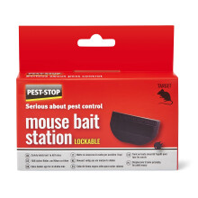 Pest-Stop Lockable Mouse Bait Station - Bait Box for Pest Control - Effective Rodent Control - All Weather Use Indoor and Outdoor - Mice Control for