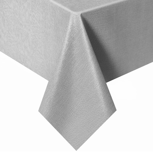 Newthinking PVC Table Cloth Wipe Clean Tablecloth Plastic Waterproof Table Protector, Rectangular Wipeable Tablecloths for Kitchen Picnic Outdoor Ind 1