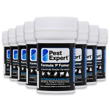 Pest Expert Clothes Moth Killer Smoke Bombs 8 x 3.5g - Formula 'P' Maximum Strength Moth Bomb, Fast-Acting for Effective Control, Professional Streng