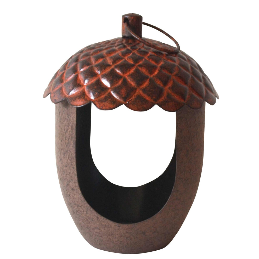 Peckish 60052109 Acorn Shaped Metal Bird Feeder, 18.0 Cm*14.0 Cm*14.0 Cm Brown