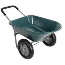 Panana Heavy Duty Garden Trolley 85L Barrow Cart Wagon with Pneumatic Tires, 150kg Capacity Yard Utility Cart for Farm, Landscaping, Patio, and Home