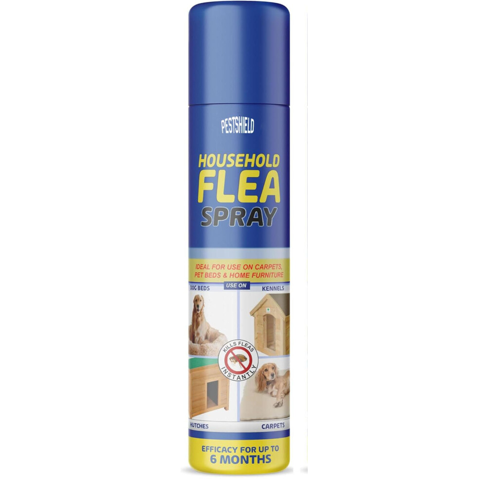 Pestshield Advanced Formula Flea Killer | Flea Spray For The Home - Use On Pet Beds And Household Soft Furnishings (200Ml)