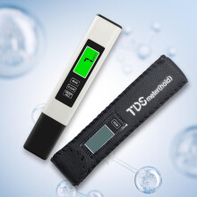 NATFORTREE 4-in-1 Digital TDS Meter – Water Quality Tester | EC, Temperature (/) & 0-9999 ppm for Drinking Water, Aquariums & RO-RODI Systems (Whit