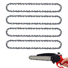 4PCS 8 Inch Chainsaw Chain, Mini Chainsaw Chains 45-link Replacement Chains Conductive Saw Chain Repair Accessories for Small Handheld Chainsaws Wood