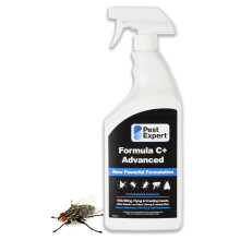 Pest Expert Cluster Fly Killer Spray Treatment 1Ltr - Formula 'C+' Advanced Maximum Strength Fly Spray, Fast-Acting & Long-Lasting Control, Professio