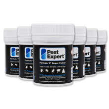 Pest Expert Flea Killer Smoke Bomb (6 x 11g) - Formula 'P' Fogger, Maximum Strength Flea Bombs for The Home, Fast-Acting for Effective Control, Profe