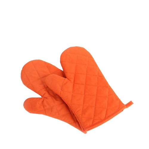 Oven Baking Gloves Cooking Mitts Kitchen 1 Pair Orange