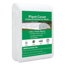 OdiuK Garden Fleece Frost Protection 30gsm 2M x 10M Horticultural Fleece Covers Heavy-Duty Non-Woven Frost Blanket for Breathable Plant Cover for Veg