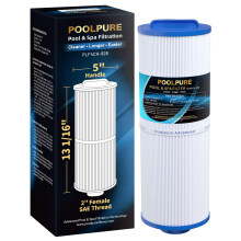 POOLPURE 4CH-926 Spa Filter Replaces PWW25L, Unicel 4CH-926, Waterway Teleweir 25, 25 sqft Hot Tub Filter Cartridge 1PACK