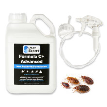 Pest Expert Bed Bug Killer Spray 5Ltr Formula 'C+' Bed Bug Treatment - Fast-Acting & Long-Lasting Control, Professional Strength Approved for Amateur