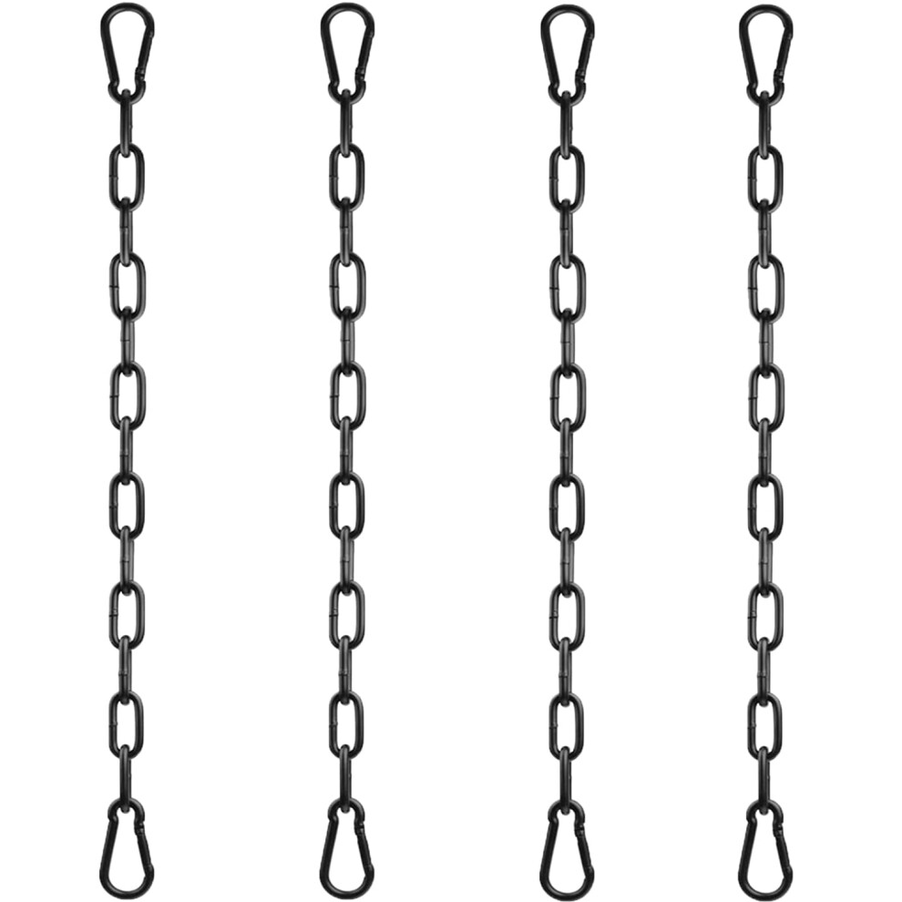 Panexf Steel Chain Heavy Duty 4 Pcs Hanging Chair Chain With 8 Pcs Carabiners, Garden Swing Chains Ã4Mm 50Cm Metal Hammock Chain For Swing Hanging Ch 70284867