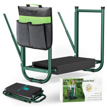 Onadak Premium Heavy Duty Garden Kneeler Seat - 4.5kg Reinforced Support Frame, Foldable Design with Storage Bag & Gift Box - Ideal Gardening Gift (U