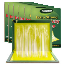 Pesdispear Sticky Traps 6 Packs Large Extra Strong Sticky Trap Sticky Boards Sticky Catcher for Indoor Outdoor Home Garage Garden