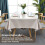 Plenmor Table Cloth Wipeable Tablecloth PVC Plastic Wipe Clean Waterproof Rectangular Table Cover Protector for Kitchen Picnic Outdoor Indoor (Beige, 5