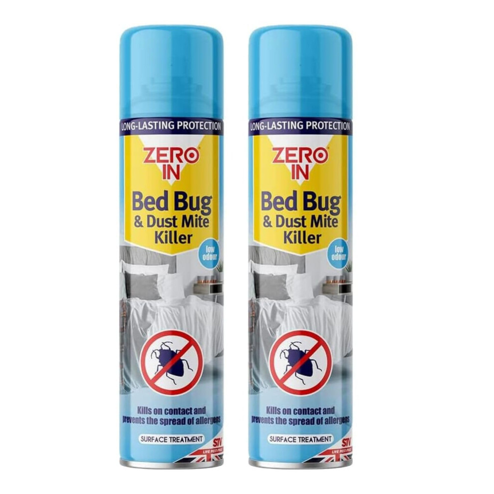 Quebec - Zero In Effective Bed Bug Killer Spray For Bedbugs & Mites - Long Lasting - 12 Months Protection- Natural Fresh Linen Fragrance - Child & Pet