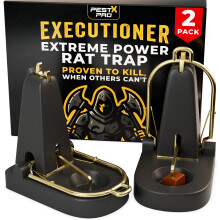 Pest X Pro Executioner Heavy Duty Rat Traps That Kill Instantly - Powerful Instant Kill Rodent Control Solution for Indoors & Outdoors - Large Rat Tr