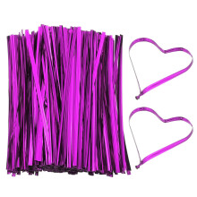 PATIKIL Metal Twist Ties 6 Inch, 800 Pcs Metallic Bread Ties for Treat Plastic Bags Gift Wrapping Candy Coffee Bag Plant Party Cake Favor, Purple