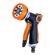 RnCop Garden Hose Spray Gun, 8 Adjustable Patterns High-Pressure Hose Nozzle, Water Flow Control, Perfect for Plants, Lawns, Cars, Bikes, and Pets Ba