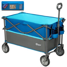 PORTAL XL Deeper Festival Trolley on Wheels 228L Larger Capacity Folding Camping Garden Beach Trolley Heavy Duty Pull along Cart Collapsible Wagon Fo