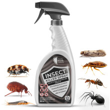 Effective Insect Killer Spray 650ml for All Life Stages - Indoor & Outdoor Use, HSE Approved, Targets Ants, Fleas, Flies & More, Provides 3-Month Pro