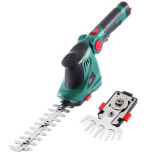 POSENPRO Cordless Grass Shear & Hedge Trimmer 7.2V, 2 in 1 Handheld Shrubbery Trimmer Shrub Shears, Electric Grass Trimmer Hedge Shears/Grass Cutter,