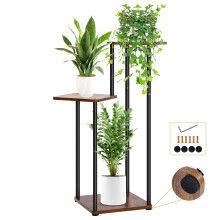 Rainie 3 Tier Plant Stands Indoor Outdoor, Metal Flower Shelf Corner Flower Pots Holder for Multiple Plants, Tiered Plant Stand Display Rack for Livi