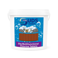 SUDS-ONLINE 250 x 20g Chlorine Tablets for Hot Tubs Swimming Pool (5 Kilograms)