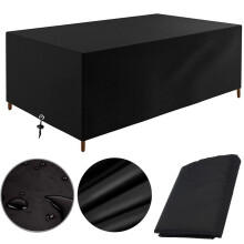 Garden Furniture Covers Waterproof 242x162x100cm, Garden Table Cover Oxford Outdoor Patio table Covers Rectangular Cover Windproof Anti-UV for Table