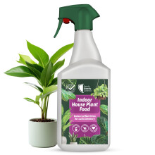 Indoor House Plant Food Spray 1L | All-Natural Formula with Seaweed Extract | Promotes Healthy Growth | Ideal for Both Indoor and Outdoor Use | Organ